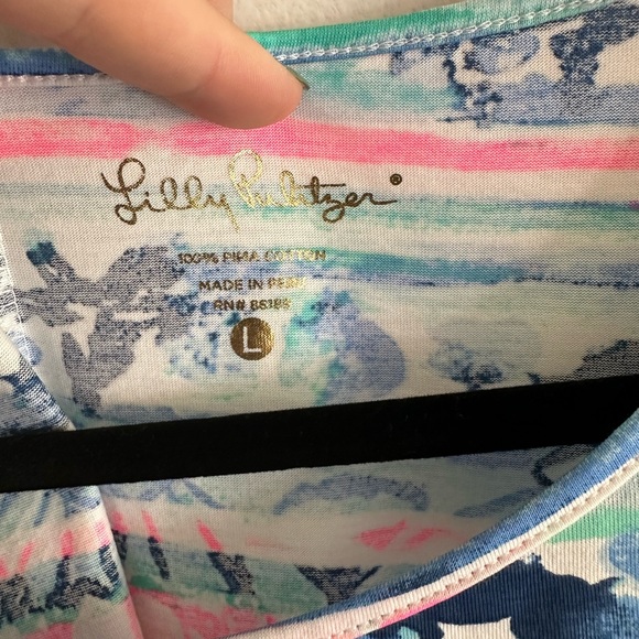 EUC Lilly Pulitzer tshirt dress, size L - Picture 2 of 3